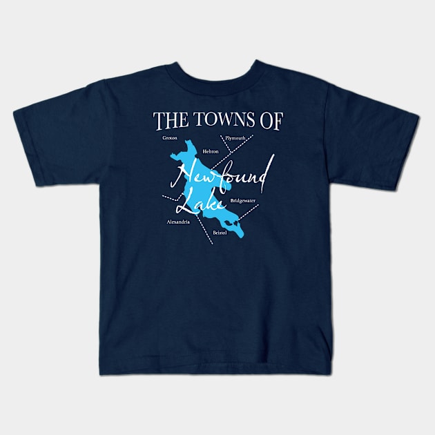 The Towns of Newfound Lake Kids T-Shirt by Ski Classic NH